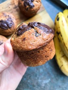 Chocolate chips banana muffins