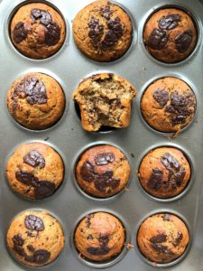 Chocolate chips banana muffins