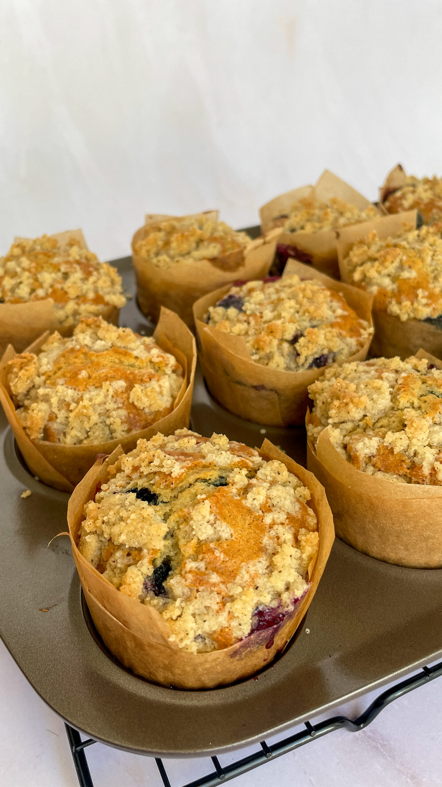 sourdough blueberry muffins