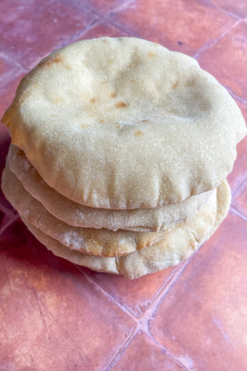 Sourdough pita bread