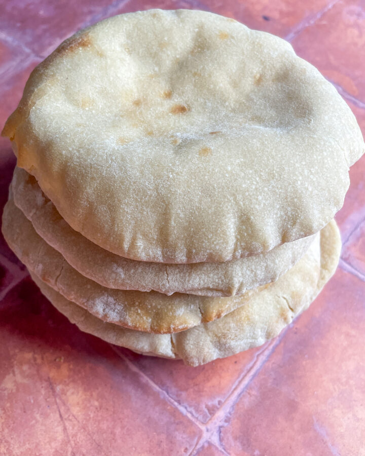 Sourdough pita bread