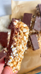 Puffed buckwheat bars