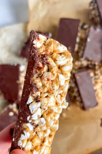 Puffed buckwheat bars