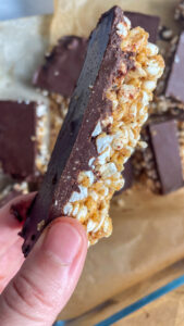 Puffed buckwheat bars