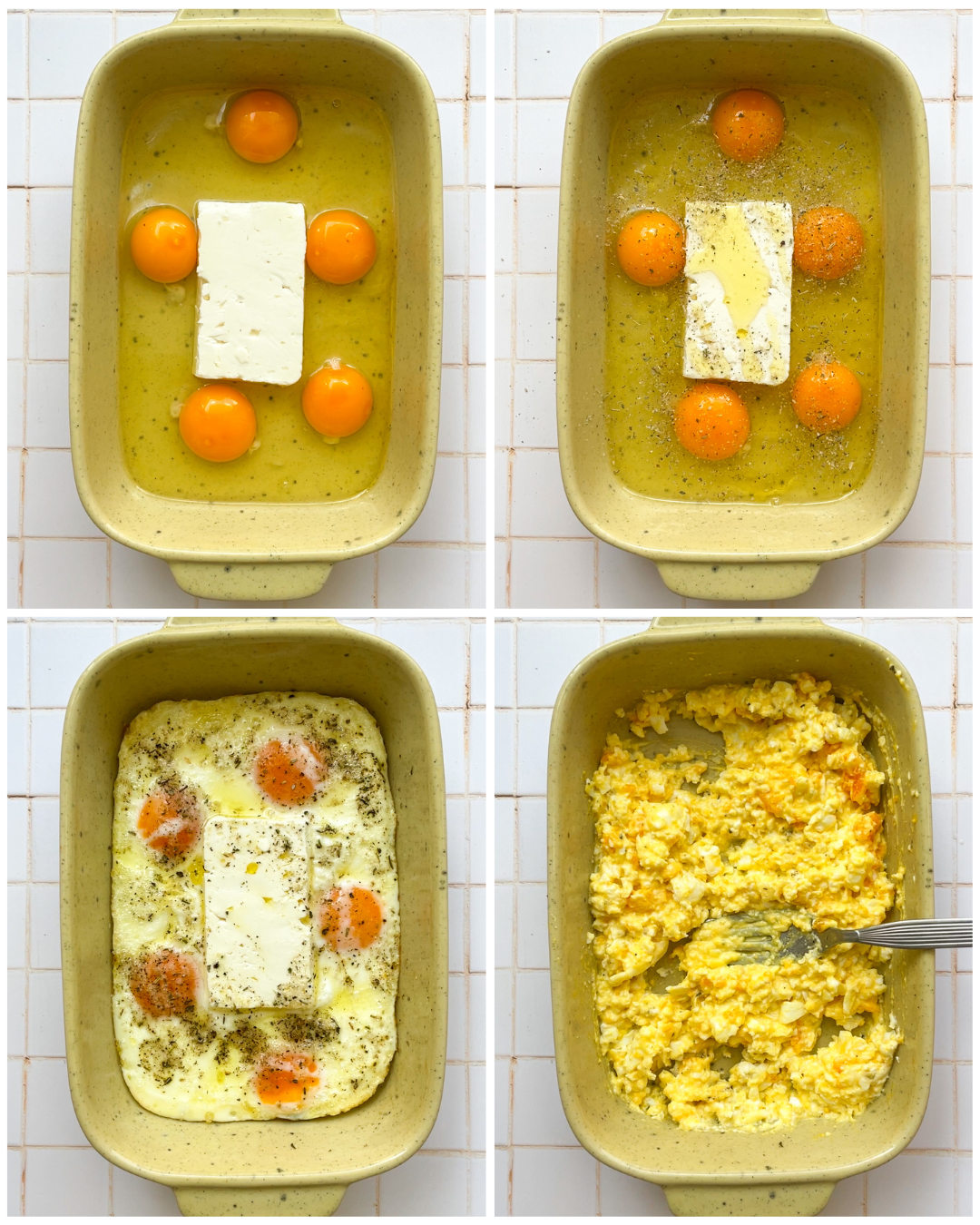 baked feta eggs