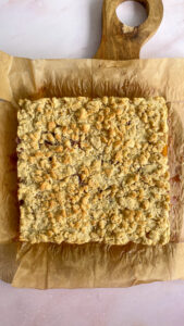 sourdough peach bars