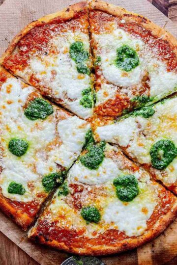 sourdough discard pizza dough recipe baked pizza