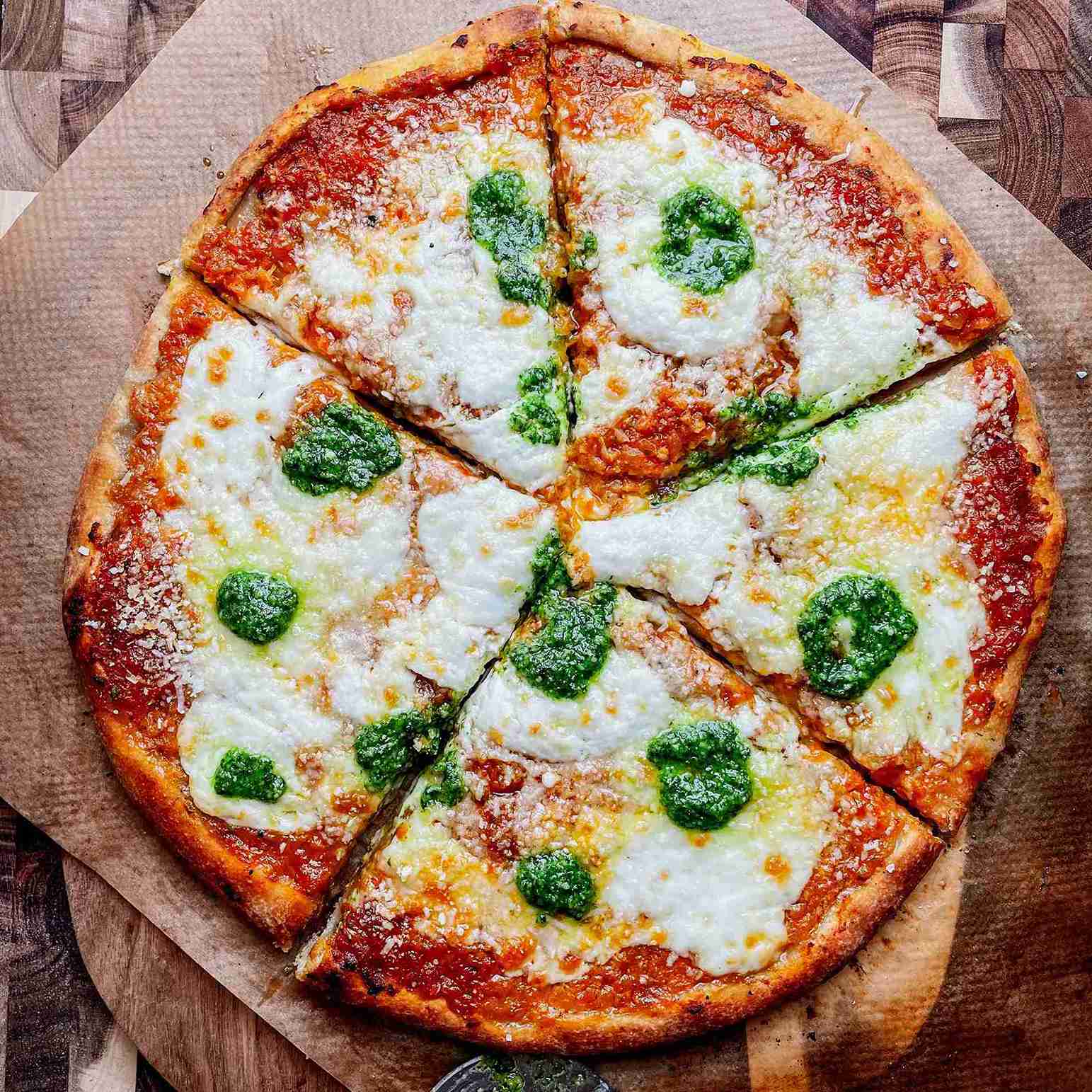 sourdough discard pizza dough recipe baked pizza