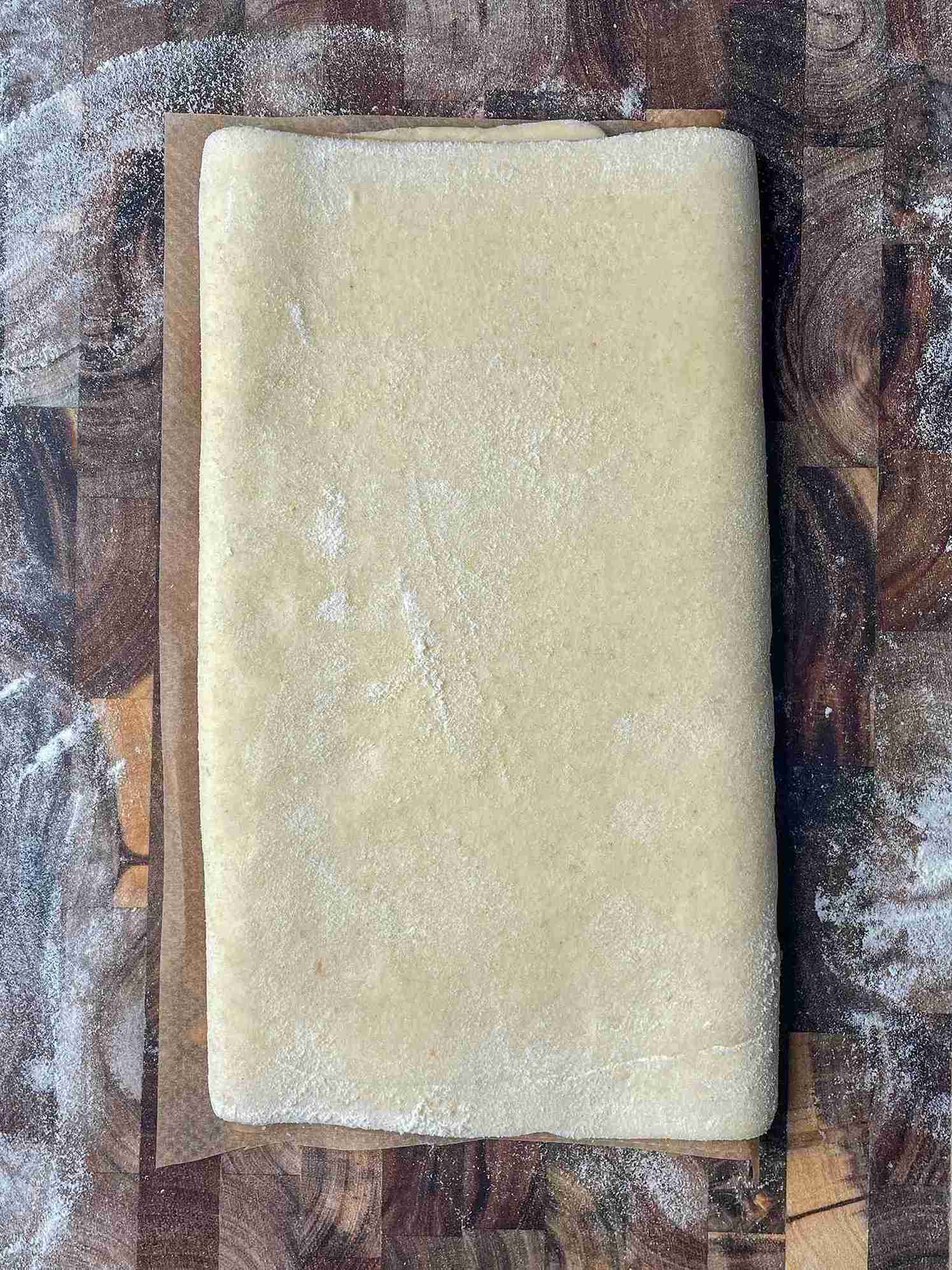 Finished sourdough puff pastry